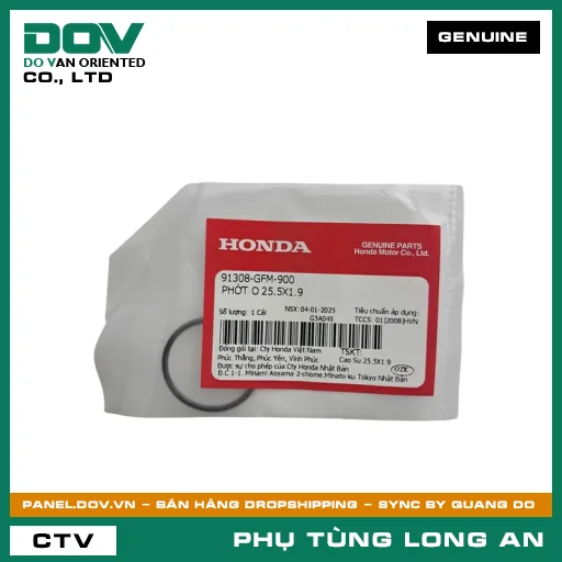 PHỐT O 25.5X1.9 HONDA AIR BLADE 110, LEAD 110, VISION 110 — 91308GFM900