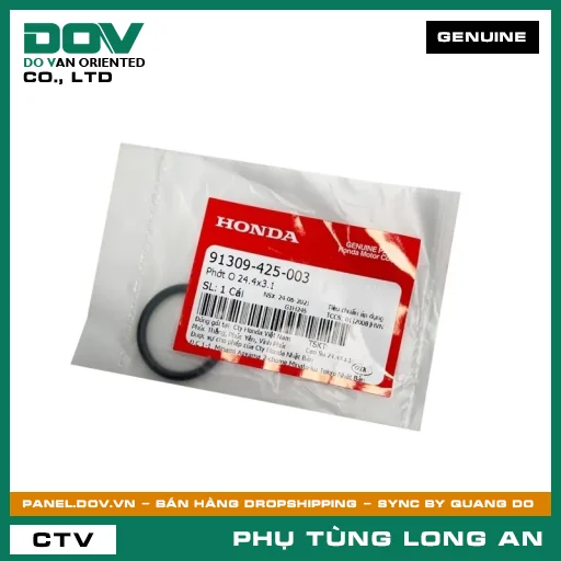PHỐT O 24.4X3.1 HONDA ADV350, CB1000R, CB150R, CB300R, CB500F, CB500X, CB650R, CBR150R, CBR500R, CBR650R, FUTURE 125, FUTURE NEO, MSX 125, NX500, REBEL 1100, REBEL 300, REBEL 500, SH 125/150, SH 350, SUPER CUB C125, WINNER 150, WINNER R, WINNER X — 91309425003