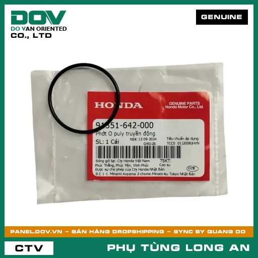 PHỐT O PULY TRUYỀN ĐỘNG HONDA AIR BLADE 110, AIR BLADE 125, AIR BLADE 125/150, AIR BLADE 125/160, LEAD 125, PCX, SH 125/150, SH MODE, VISION 110 — 91351642000