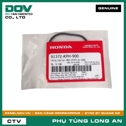 VÒNG CAO SU NẮP CHỈNH XU PÁP HONDA FUTURE 125, FUTURE NEO, MSX 125, SUPER CUB C125 — 91372KPH900