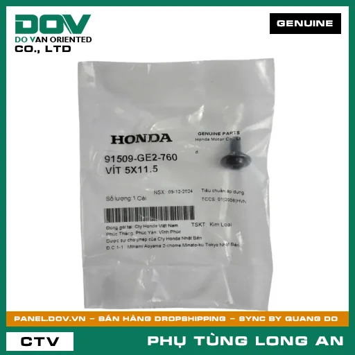 VÍT 5X11.5 HONDA ADV350, AIR BLADE 110, AIR BLADE 125, AIR BLADE 125/150, AIR BLADE 125/160, BLADE 110, CB350 H'NESS, CLICK 110, FUTURE 125, FUTURE NEO, LEAD 125, PCX, PCX 125, PCX 125/150, PCX 160, SH 125/150, SH 125/160, SH 350, SH MODE, SUPER CUB C125, SUPER DREAM, VARIO 160, VISION 110, WAVE 100, WAVE ALPHA, WAVE ALPHA 110, WAVE RSX 110, WINNER 150, WINNER R, WINNER X — 91509GE2760