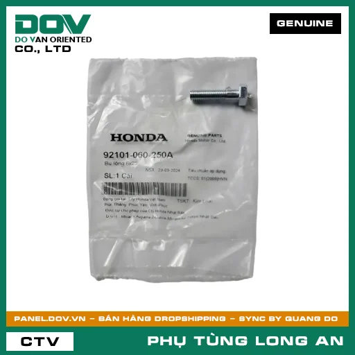 BU LÔNG 6X25 HONDA CB500F, CB500X, CBR500R, NX500, REBEL 300, REBEL 500, SUPER DREAM, WAVE 100, WAVE ALPHA — 92101060250A