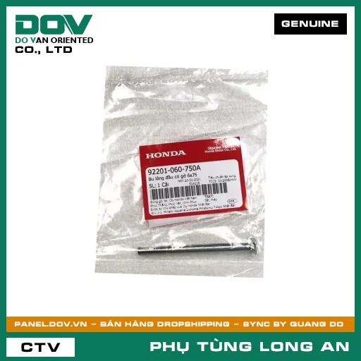 BU LÔNG ĐẦU CÓ GỜ 6X75 HONDA SUPER DREAM — 92201060750A