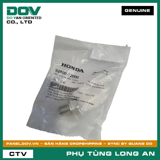 BU LÔNG XẢ NHỚT 12MM HONDA AIR BLADE 110, BLADE 110, CB1000R, CB150R, CB250 NIGHTHAWK, CBR150R, CLICK 110, DREAM 110, FUTURE 125, FUTURE NEO, LEAD 110, MSX 125, SUPER CUB C125, SUPER DREAM, WAVE 100, WAVE ALPHA, WAVE ALPHA 110, WAVE RSX 110, WINNER 150, WINNER R, WINNER X — 9280012000