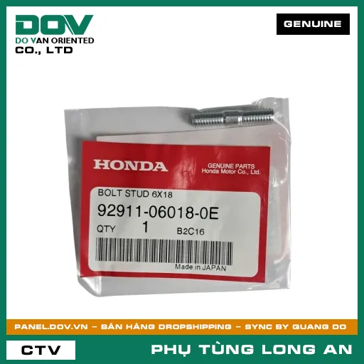 BU LÔNG 2.6X18 HONDA WAVE ALPHA — 92911060180E