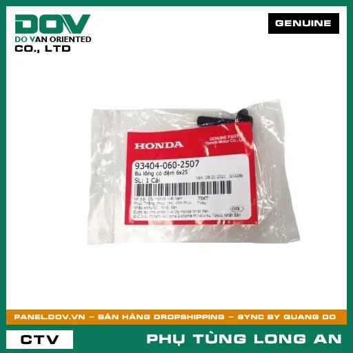 BU LÔNG CÓ ĐỆM 6X25 HONDA ADV350, CB300R, GOLDWING, SH 350 — 934040602507