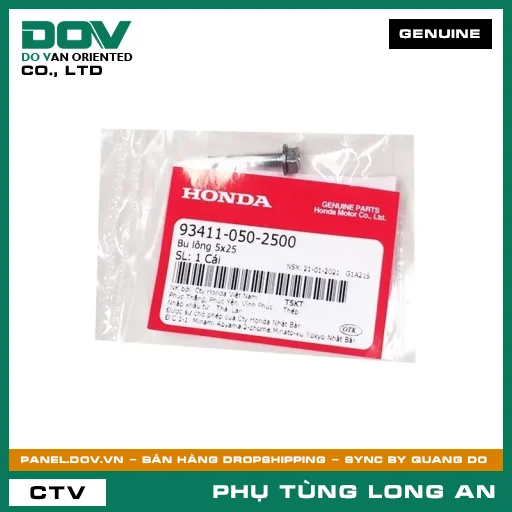 BU LÔNG 5X25 HONDA CB150R, CB300R, CB350 H'NESS, CB650R, CBR150R, CBR650R, VARIO 160, WINNER R, WINNER X — 934110502500