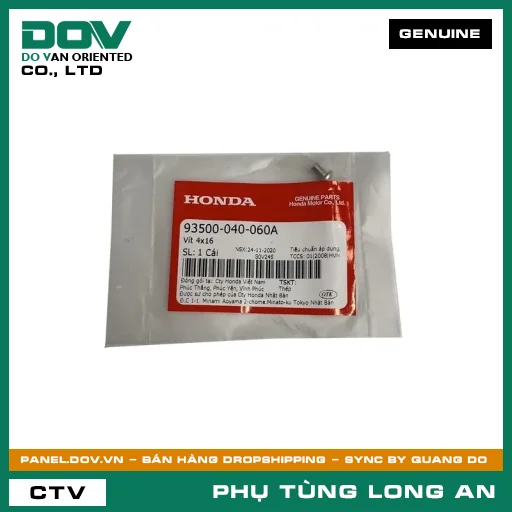 VÍT 4X16 HONDA DREAM 110 — 93500040060A