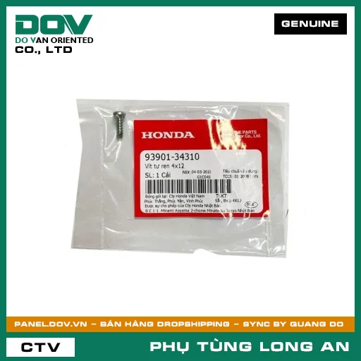 VÍT TỰ REN 4X12 HONDA AIR BLADE 110, CLICK 110 — 9390134310