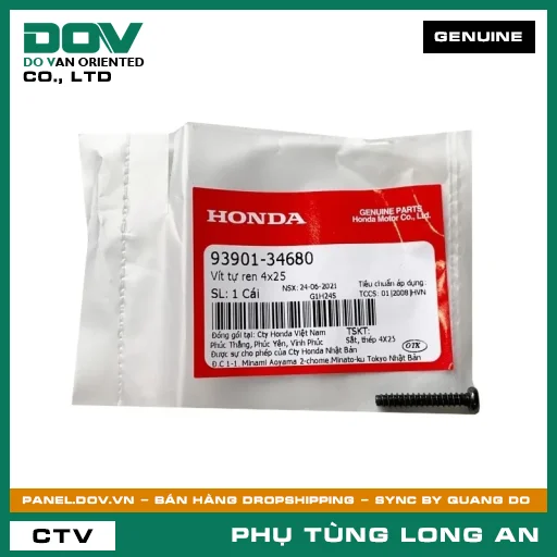 VÍT TỰ REN 4X25 HONDA SUPER DREAM — 9390134680