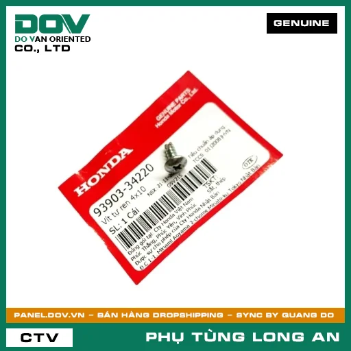 VÍT TỰ REN 4X10 HONDA AIR BLADE 125, CLICK 110 — 9390334220