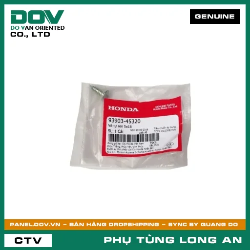 VÍT TỰ REN 5X16 HONDA CLICK 110 — 9390345320