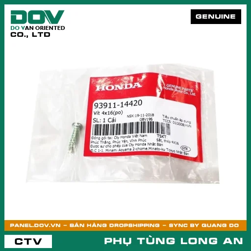 VÍT 4X16(PO) HONDA FUTURE NEO, WAVE ALPHA — 9391114420