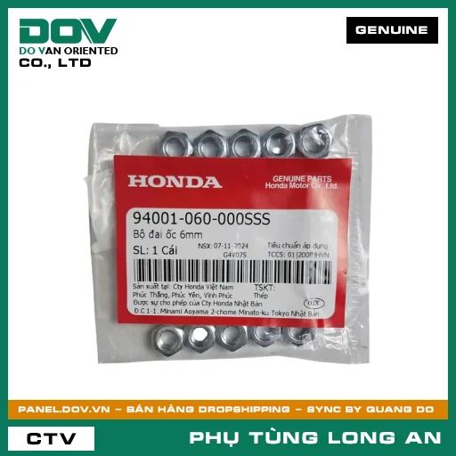 BỘ ĐAI ỐC 6MM HONDA CBR1000RR — 94001060000SSS