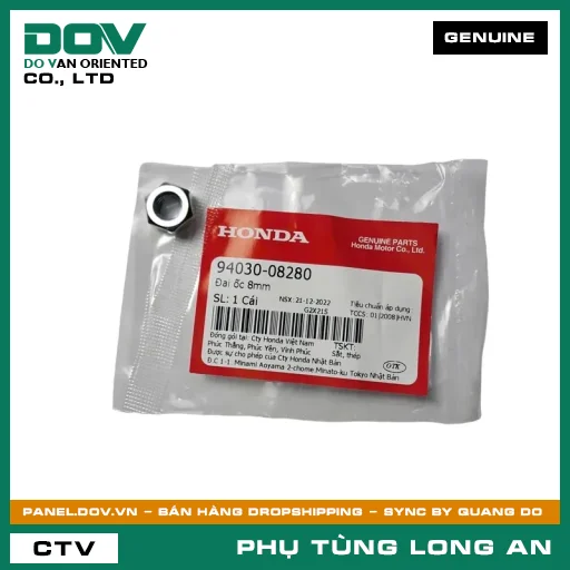 ĐAI ỐC 8MM HONDA AIR BLADE 125, AIR BLADE 125/150, AIR BLADE 125/160, LEAD 125, PCX, PCX 125, PCX 125/150, PCX 160, SH 125/150, SH 125/160, SH MODE, VARIO 160, WAVE ALPHA — 9403008280