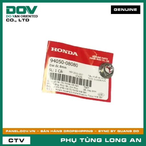 ĐAI ỐC 8MM HONDA CBR150R, GOLDWING, PCX, SH 125/150, SUPER CUB C125 — 9405008080
