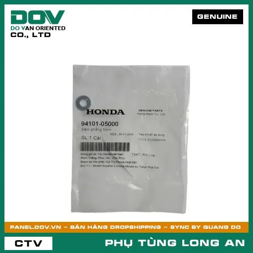 ĐỆM PHẲNG 5MM HONDA BLADE 110, CB250 NIGHTHAWK, DREAM 110, FUTURE 125, FUTURE NEO, SUPER CUB C125, SUPER DREAM, WAVE 100, WAVE ALPHA, WAVE ALPHA 110, WAVE RSX 110 — 9410105000
