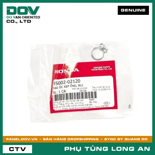 ĐAI ỐC KẸP ỐNG, B12 HONDA ADV350, AIR BLADE 110, BLADE 110, CB150R, CB300R, DREAM 110, FUTURE 125, LEAD 110, LEAD 125, PCX, PCX 125, PCX 125/150, REBEL 1100, SH 125/150, SH 350, SH MODE, VISION 110, WAVE 100, WAVE ALPHA 110, WAVE RSX 110 — 9500202120