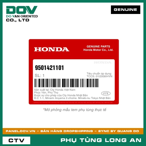 GIÁ KẸP TAY LÁI TRÊN A1 HONDA — 9501421101