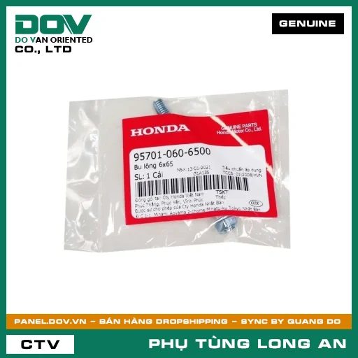 BU LÔNG 6X65 HONDA ADV350, AIR BLADE 125, AIR BLADE 125/150, CB150R, CB250 NIGHTHAWK, CB350 H'NESS, CBR150R, LEAD 125, PCX, PCX 125, PCX 125/150, SH 125/150, SH 350, SH MODE, WINNER 150, WINNER R, WINNER X — 957010606500