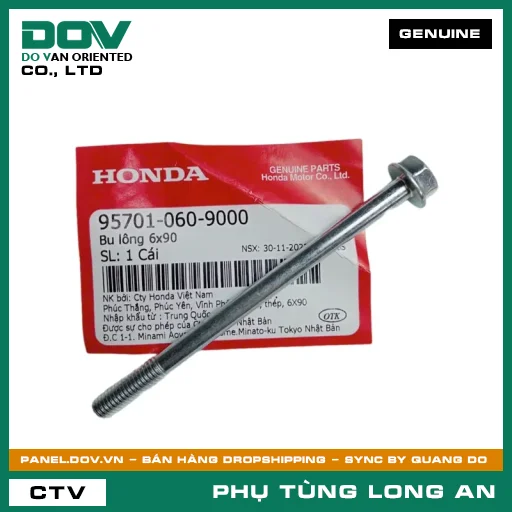 BU LÔNG 6X90 HONDA AIR BLADE 125/160, LEAD 125, PCX 160, SH 125/150, SH 125/160, SH MODE, VARIO 160, VISION 110 — 957010609000