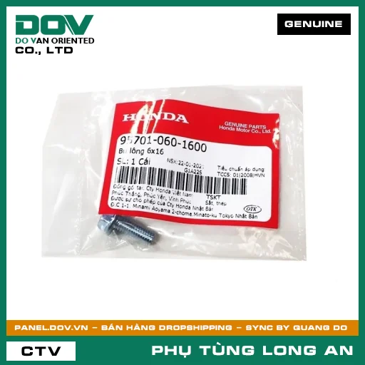 BU LÔNG 6X115 HONDA AIR BLADE 110, CB150R, CLICK 110, LEAD 110, SH 125/150, VISION 110, WINNER 150, WINNER R, WINNER X — 957010611500