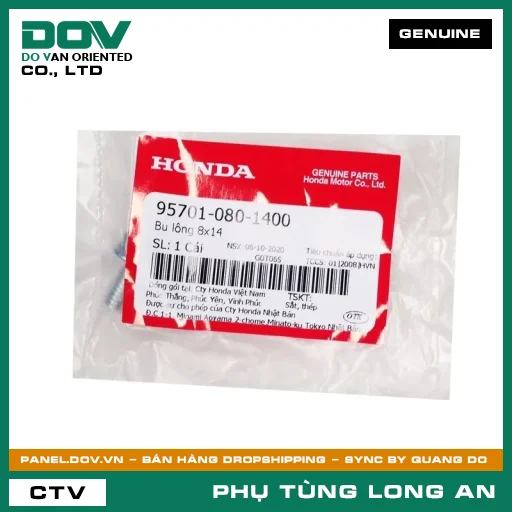 BU LÔNG 8X14 HONDA ADV350, CB250 NIGHTHAWK, LEAD 125, MSX 125, SH 125/150, WAVE RSX 110, WINNER R, WINNER X — 957010801400