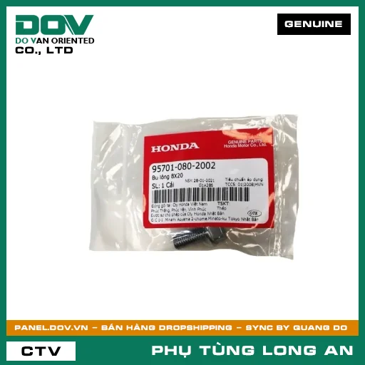 BU LÔNG 8X20 HONDA VISION 110 — 957010802002