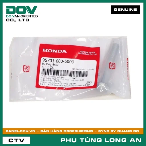 BU LÔNG 8X50 HONDA ADV350, CB300R, CB350 H'NESS, CB500F, CB500X, CBR500R, REBEL 300, REBEL 500, SH 125/150, SH 350 — 957010805000