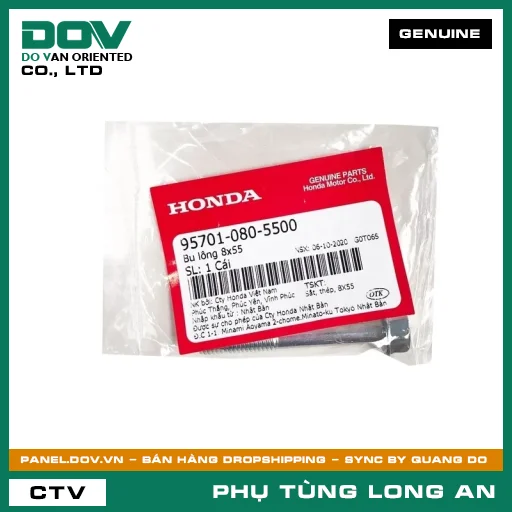 BU LÔNG 8X55 HONDA AIR BLADE 125, AIR BLADE 125/150, AIR BLADE 125/160, CB500F, CB500X, CBR500R, LEAD 125, NX500, PCX, PCX 125, PCX 125/150, PCX 160, REBEL 500, SH 125/150, SH 125/160, SH MODE, VARIO 160 — 957010805500