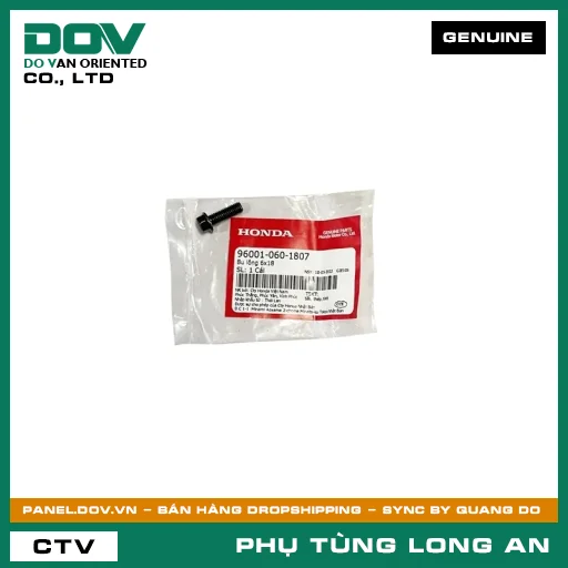 BU LÔNG 6X18 HONDA AIR BLADE 125/160, CB650R, CBR650R, LEAD 125, PCX, PCX 125, PCX 125/150, PCX 160, REBEL 1100, SH 125/150, SH 125/160, SH MODE, VARIO 160 — 960010601807