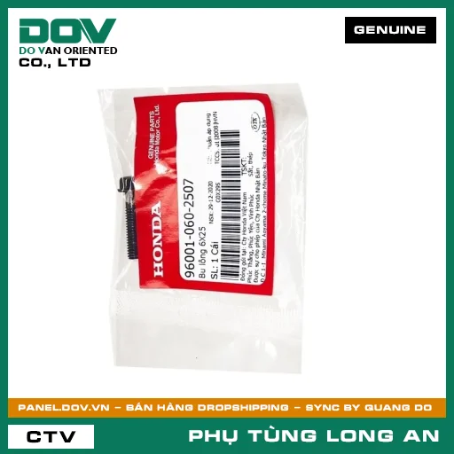 BU LÔNG 6X25 HONDA AIR BLADE 125/160, CB150R, CB250 NIGHTHAWK, CB300R, CB500F, CB500X, LEAD 110, LEAD 125, PCX 160, SH 125/150, SH 125/160, SH MODE, VARIO 160, VISION 110, WAVE ALPHA, WINNER 150 — 960010602507