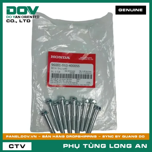BỘ BU LÔNG 6X40 HONDA CB500, CB500FAR, CB500F, CB500X, REBEL 500 — 960010604000SS