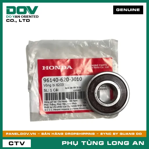 VÒNG BI 6203 HONDA DREAM 110, FUTURE NEO, SUPER DREAM, WAVE 100, WAVE ALPHA, WAVE RSX 110 — 961406203010