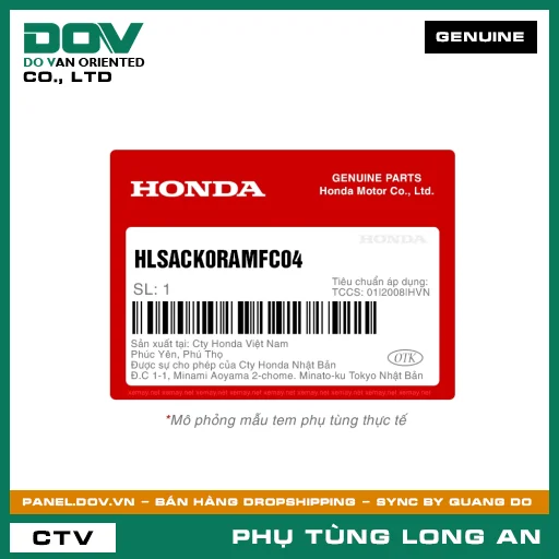 ỐP PÔ (CARBON) HONDA  — HLSACK0RAMFC04