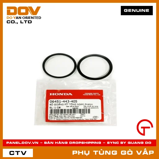 BỘ GIOĂNG (RON) PISTON NGÀM PHANH MÃ PHỤ TÙNG 06451443405 — 06451443405