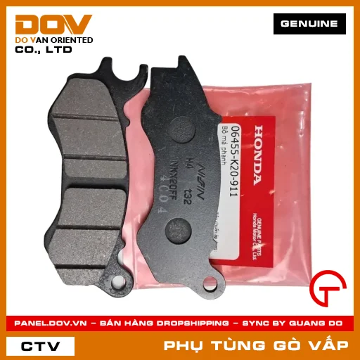 BỘ BỐ THẮNG MÃ PHỤ TÙNG 06455K20911 — 06455K20911