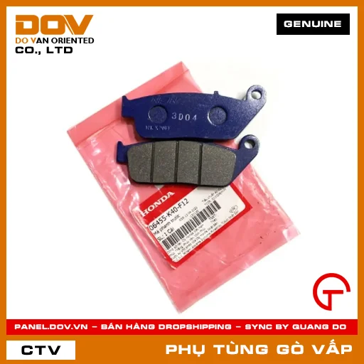 BỐ THẮNG TRƯỚC MÃ PHỤ TÙNG 06455K40F12 — 06455K40F12