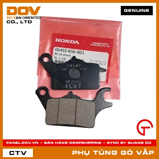 BỘ BỐ THẮNG MÃ PHỤ TÙNG 06455K56N01 — 06455K56N01