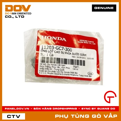 ỐNG LÓT CAO SU PHÍA DƯỚI GIẢM MÃ PHỤ TÙNG 11203GC7300 — 11203GC7300
