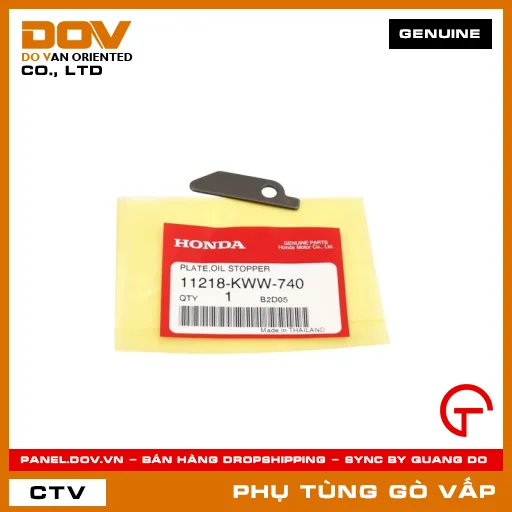 TẤM HÃM PHỚT THÂN MÁY TRÁI MÃ PHỤ TÙNG 11218KWW740 — 11218KWW740
