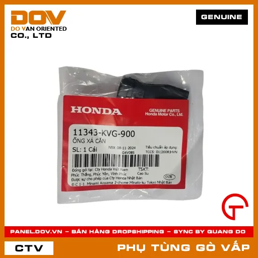 ỐNG XẢ CẶN MÃ PHỤ TÙNG 11343KVG900 — 11343KVG900