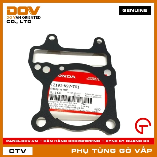 GIOĂNG (RON) XY LANH MÃ PHỤ TÙNG 12191K97T01 — 12191K97T01