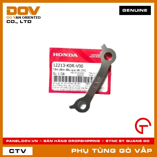 TẤM ĐỆM ĐẦU QUY LÁT (EX) MÃ PHỤ TÙNG 12213K0RV00 — 12213K0RV00