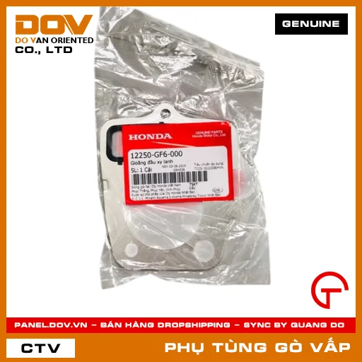 GIOĂNG (RON) ĐẦU XY LANH MÃ PHỤ TÙNG 12250GF6000 — 12250GF6000