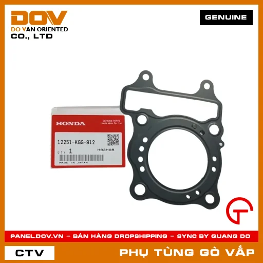 GIOĂNG (RON) ĐẦU XY LANH MÃ PHỤ TÙNG 12251KGG912 — 12251KGG912