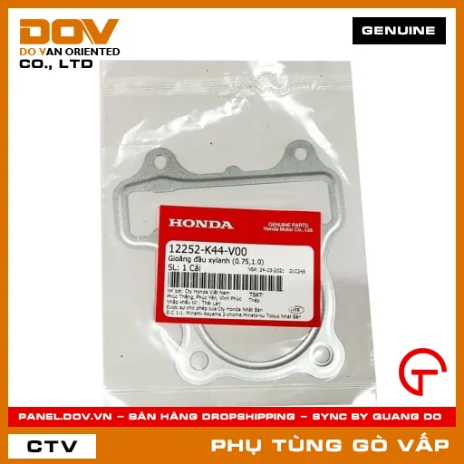 GIOĂNG (RON) ĐẦU XYLANH (0.75,1.0) MÃ PHỤ TÙNG 12252K44V00 — 12252K44V00