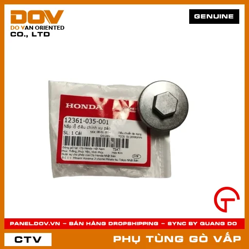 NẮP LỖ ĐIỀU CHỈNH XU PÁP MÃ PHỤ TÙNG 12361035001 — 12361035001