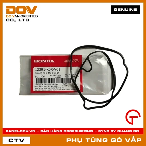 GIOĂNG (RON) NẮP ĐẦU QUY LÁT MÃ PHỤ TÙNG 12391K0RV01 — 12391K0RV01