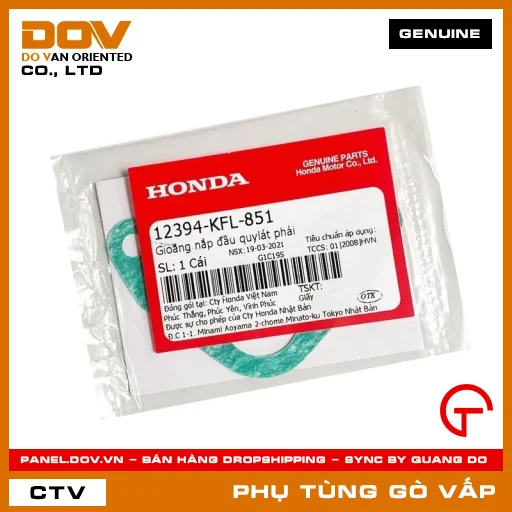 GIOĂNG (RON) NẮP ĐẦU QUYLÁT PHẢI MÃ PHỤ TÙNG 12394KFL851 — 12394KFL851